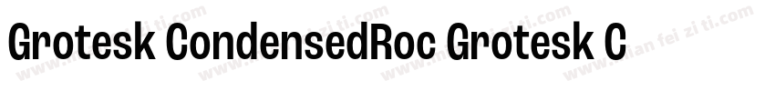 Grotesk CondensedRoc Grotesk Conden字体转换